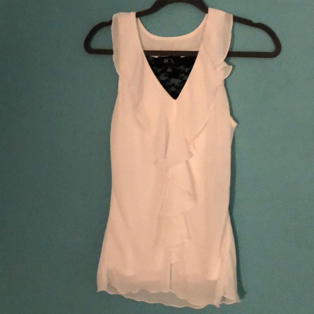 White and black blouse